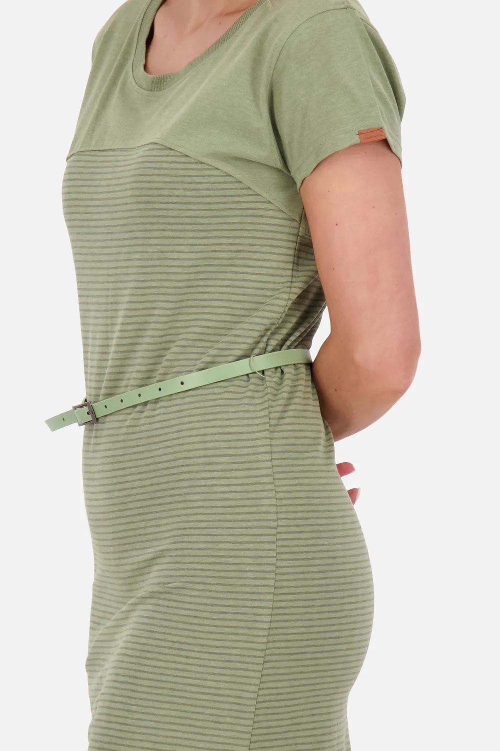 Alife & Kickin ClarinaAK Z Kleid Grün Gestreift