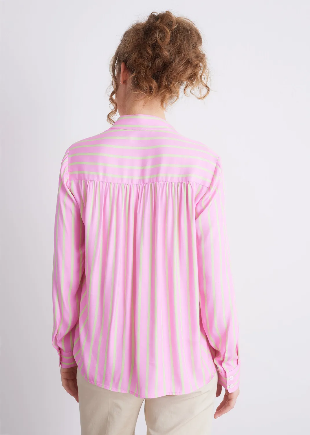 Senatex Streifen Bluse Viskose Candy Stripes