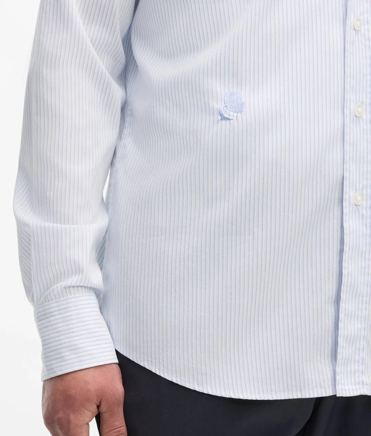 Karl Lagerfeld Modern-fit Hemd Kentkragen Baumwolle