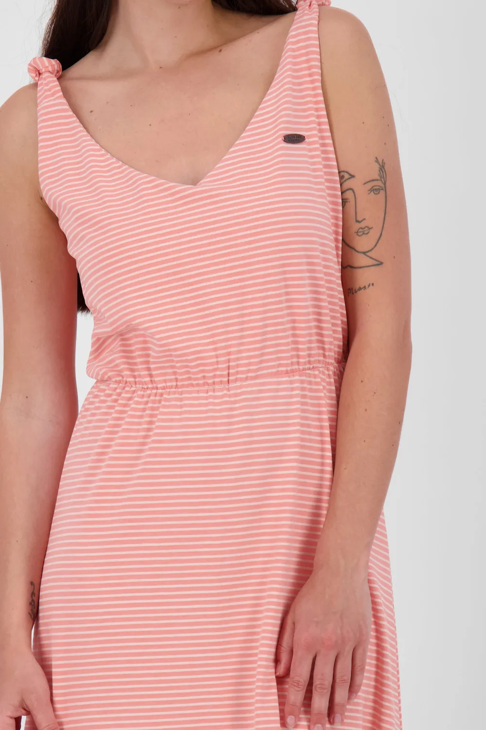 Alife & Kickin MelinaAK Dress Orange gestreift