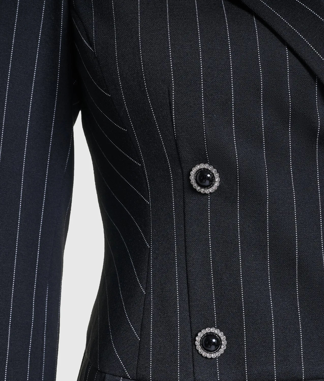 Karl Lagerfeld Pinstripe Blazerkleid Strick Nadel