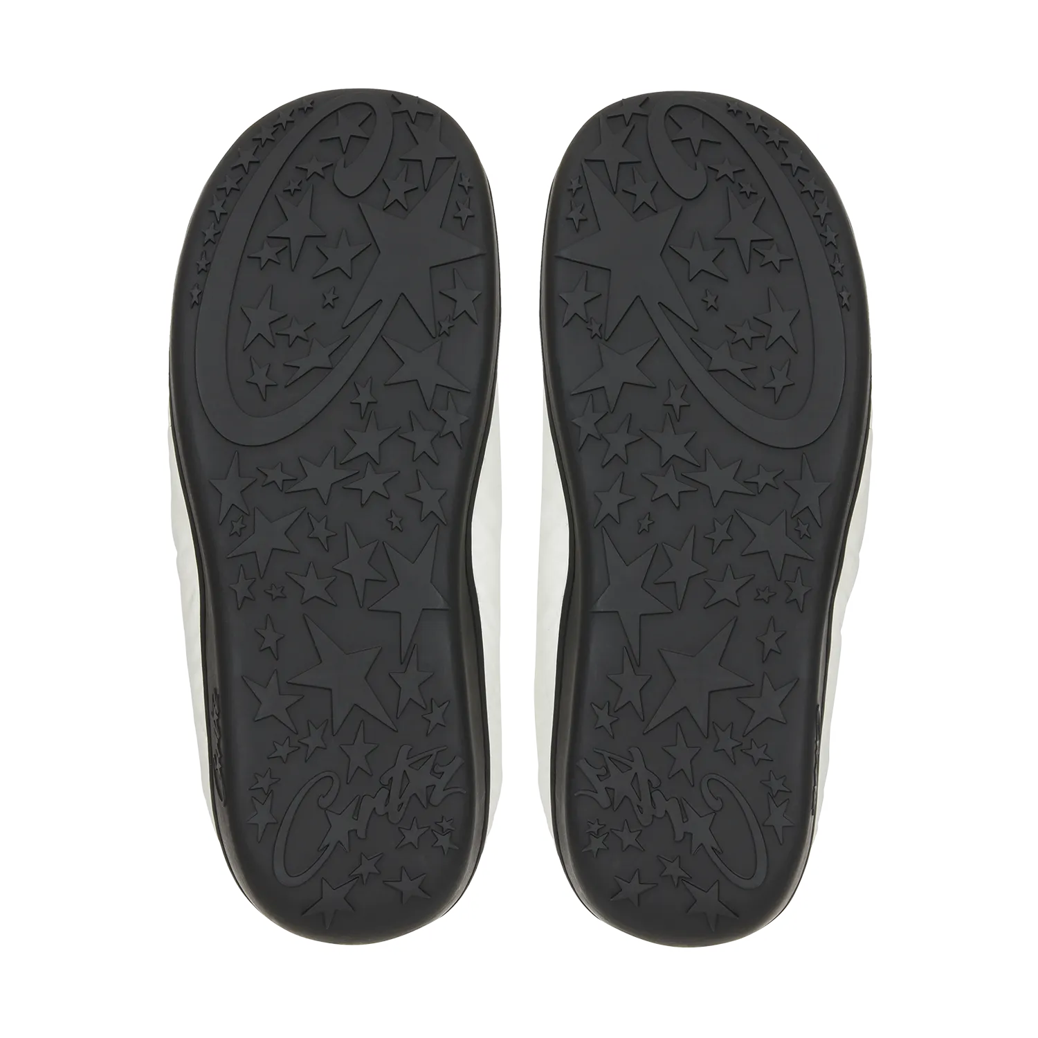 Corteiz Crib Crep Hausschuhe Weiß Gesteppt