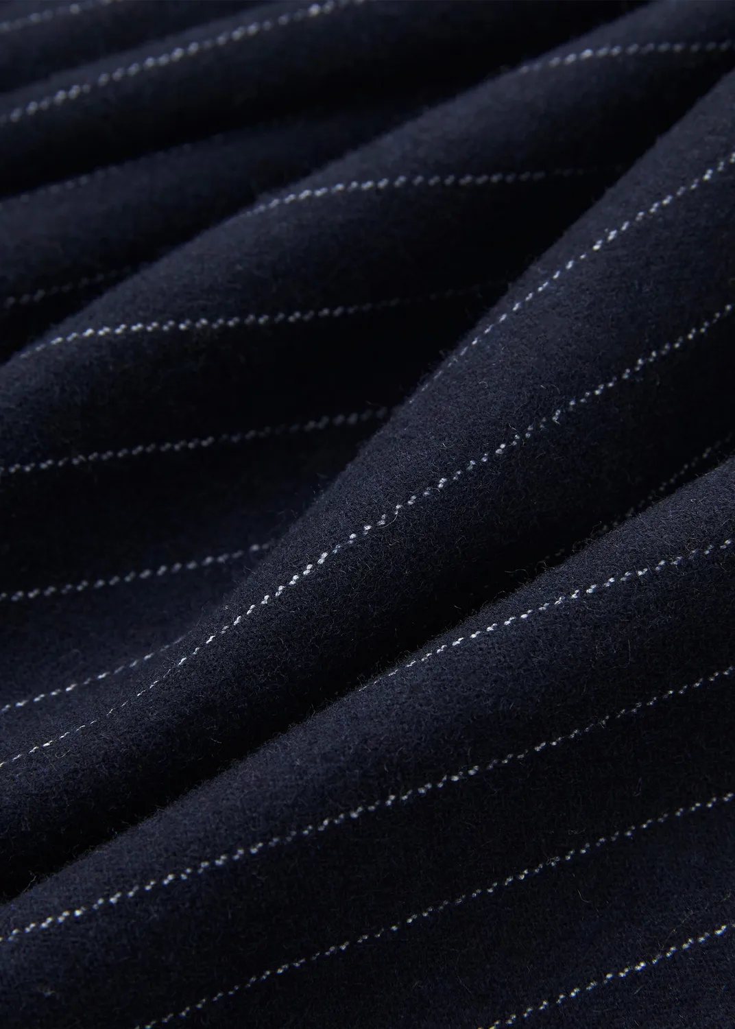 Senatex Nadelstreifen Culotte Wolle Navy Combo
