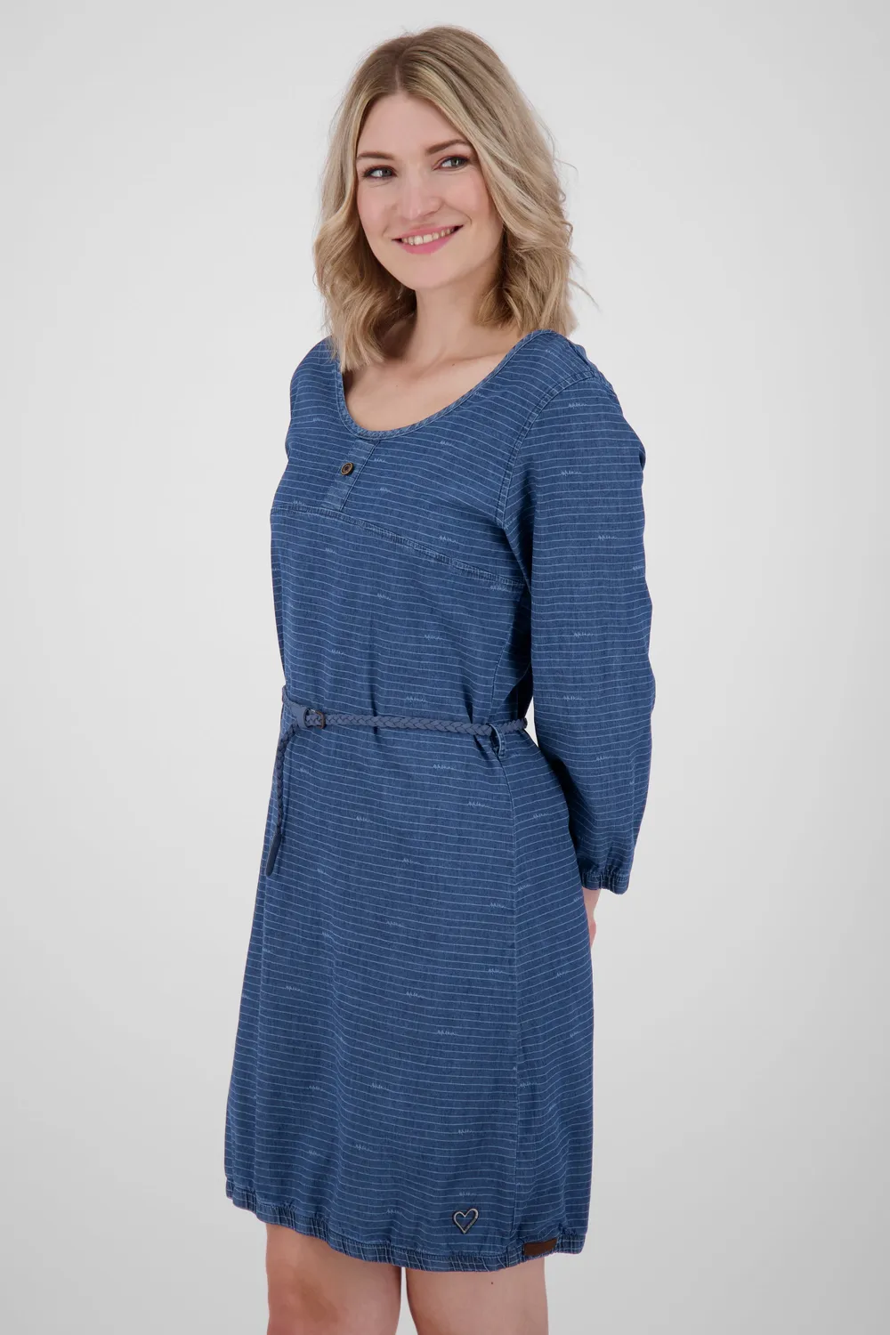 Alife & Kickin DoroAK DNM B Longsleeve Dress Dunkelblau