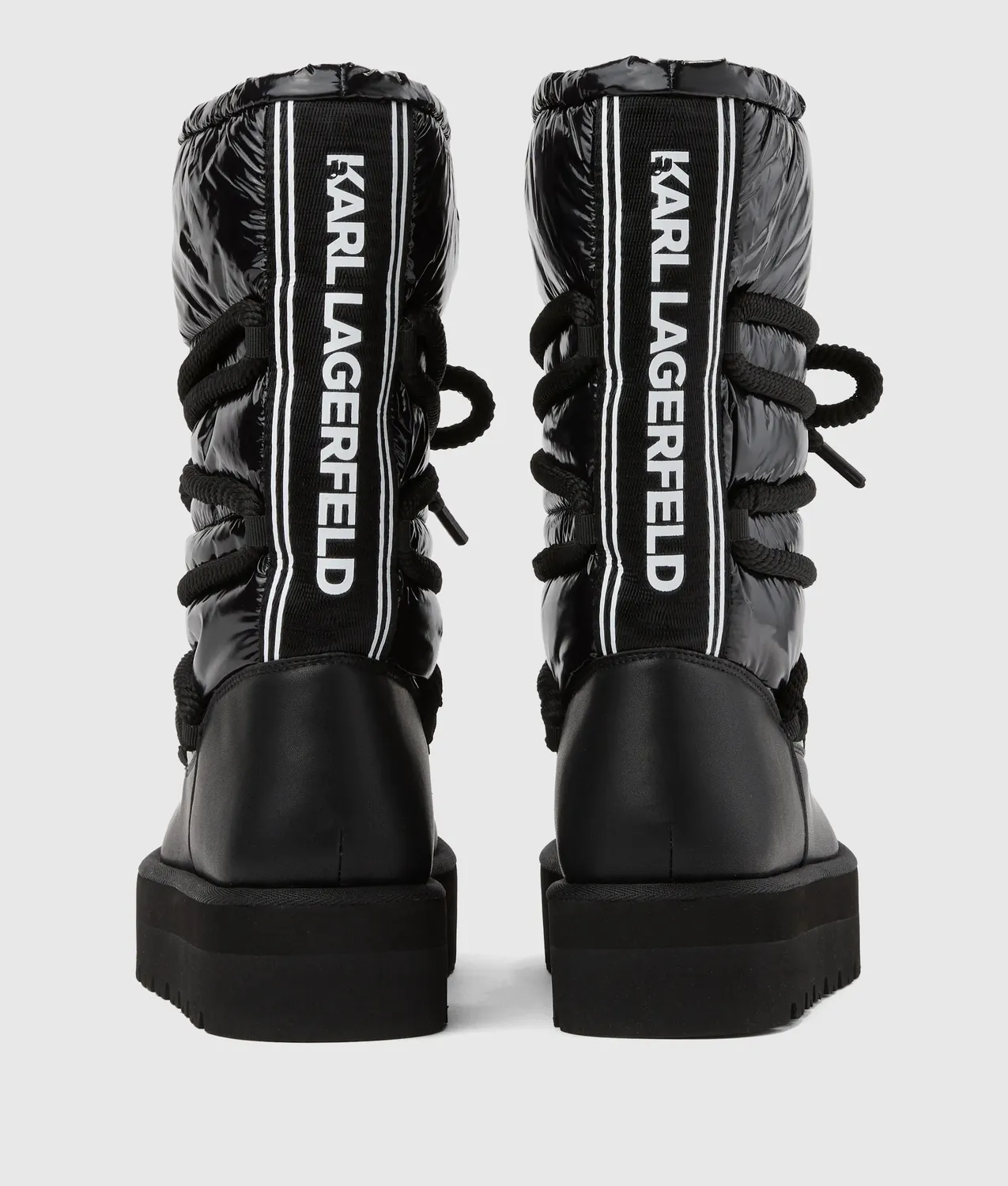 Karl Lagerfeld Skylar High Boots gepolstert Lack