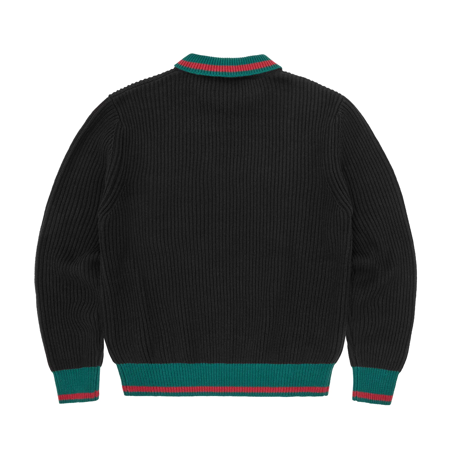 Corteiz Gianni Strickpolo Schwarz Baumwollmix