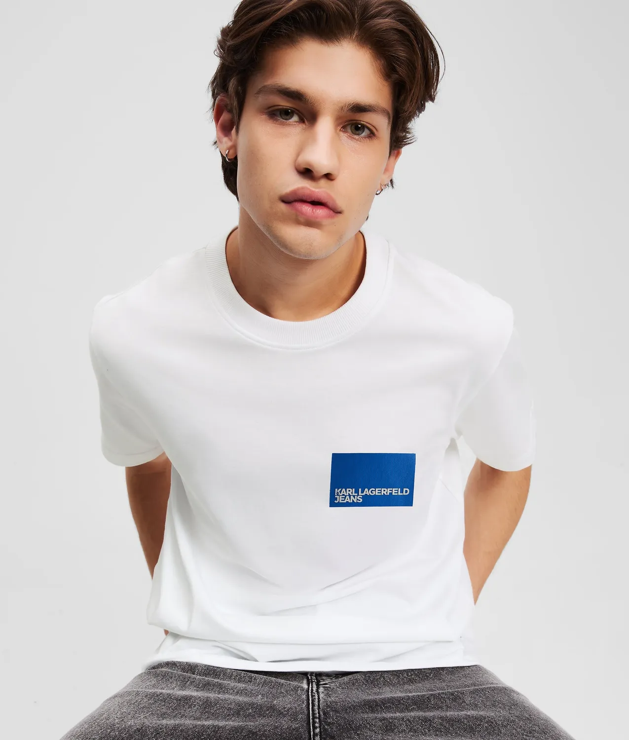 Karl Lagerfeld Box Logo T-Shirt Herren Baumwolle