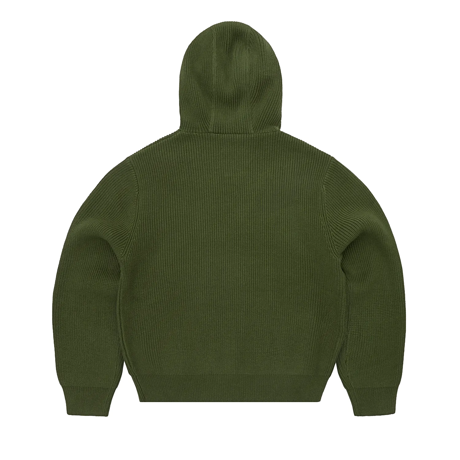 Corteiz Huey Knit Hoodie Strickhoodie Olive Jacquard