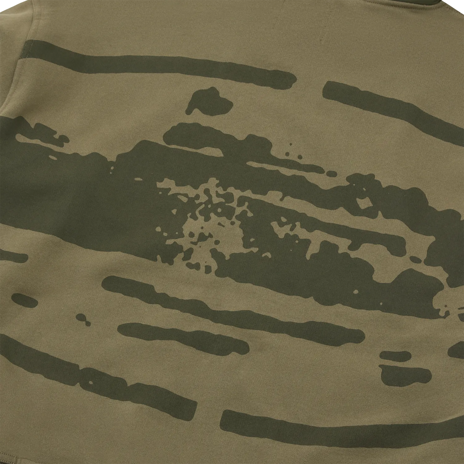 Corteiz Guerillaz Ripstop Zip-Hoodie Olive Baumwolle