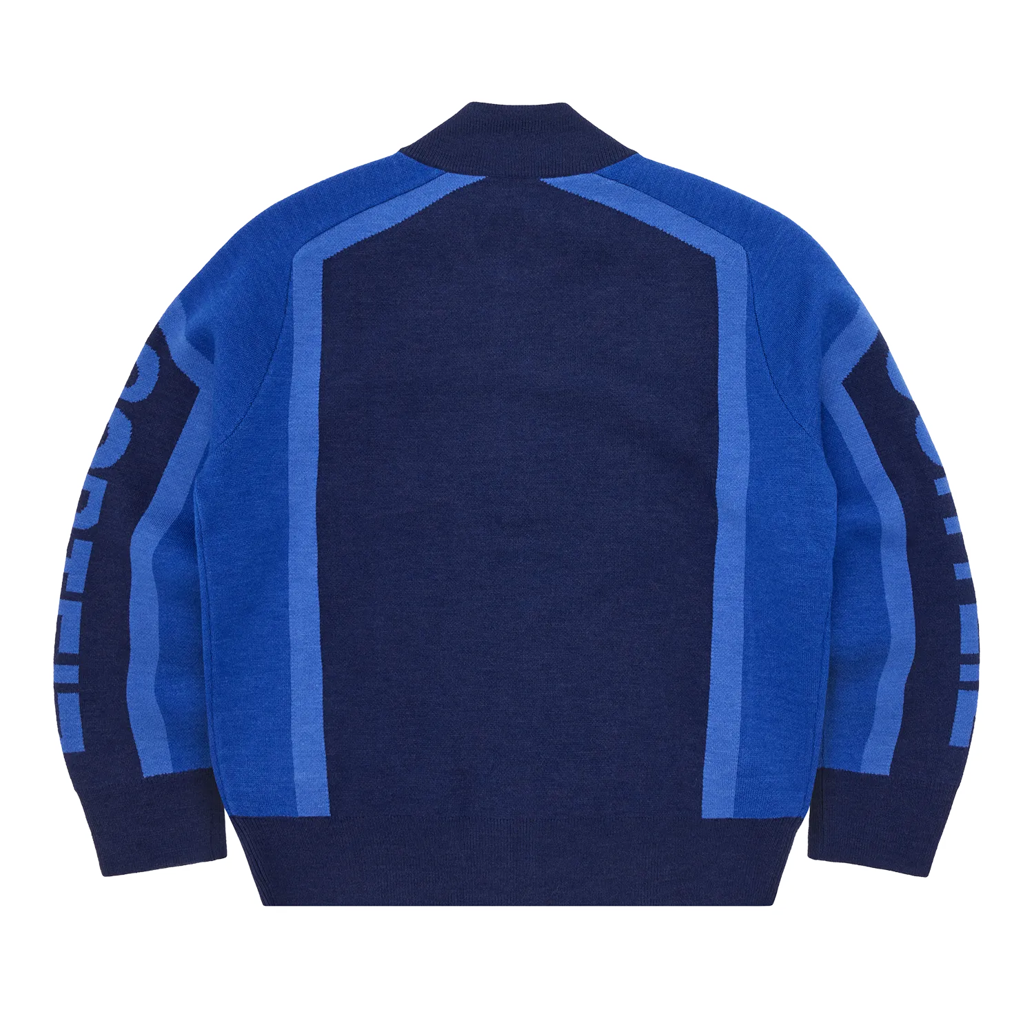 Corteiz Precision Knit Zip Strickjacke Navy Wollmix