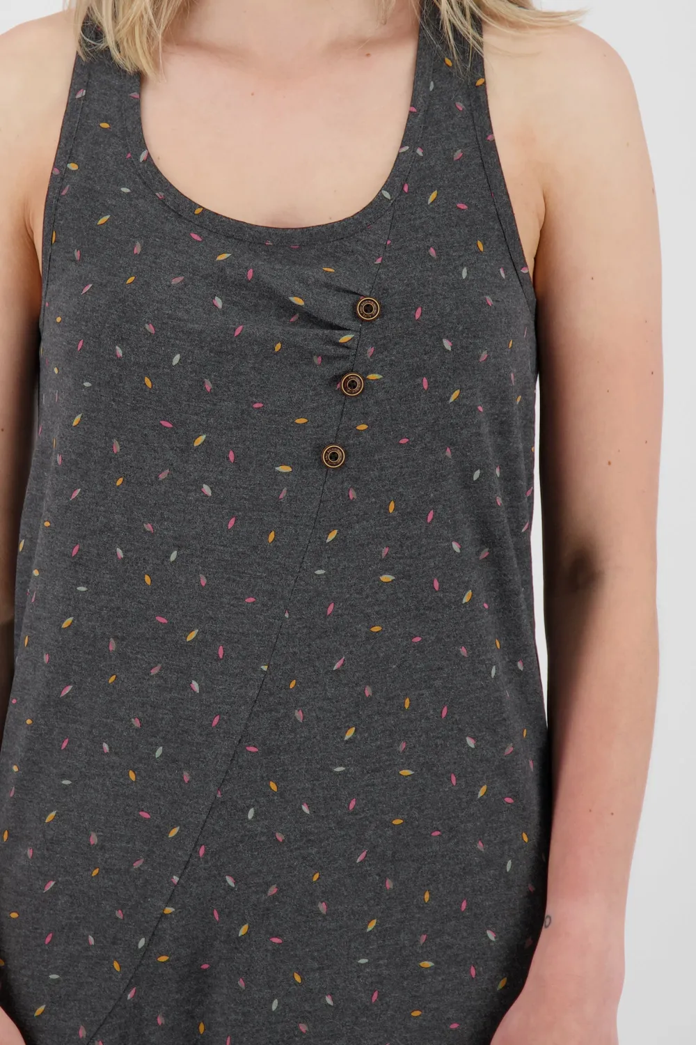 Alife & Kickin CameronAK B Kleid Schwarz Gemustert
