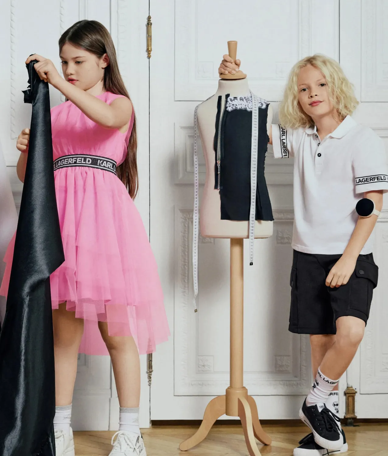 Karl Lagerfeld Tutu Kleid Mädchen Rüschen Rosa