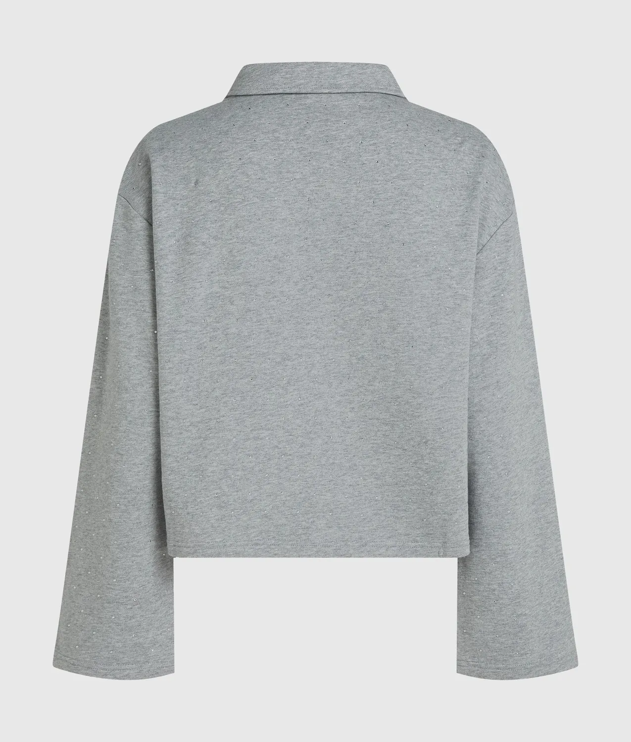 Karl Lagerfeld Rhinestone Sweatshirt Polo-Kragen Strass