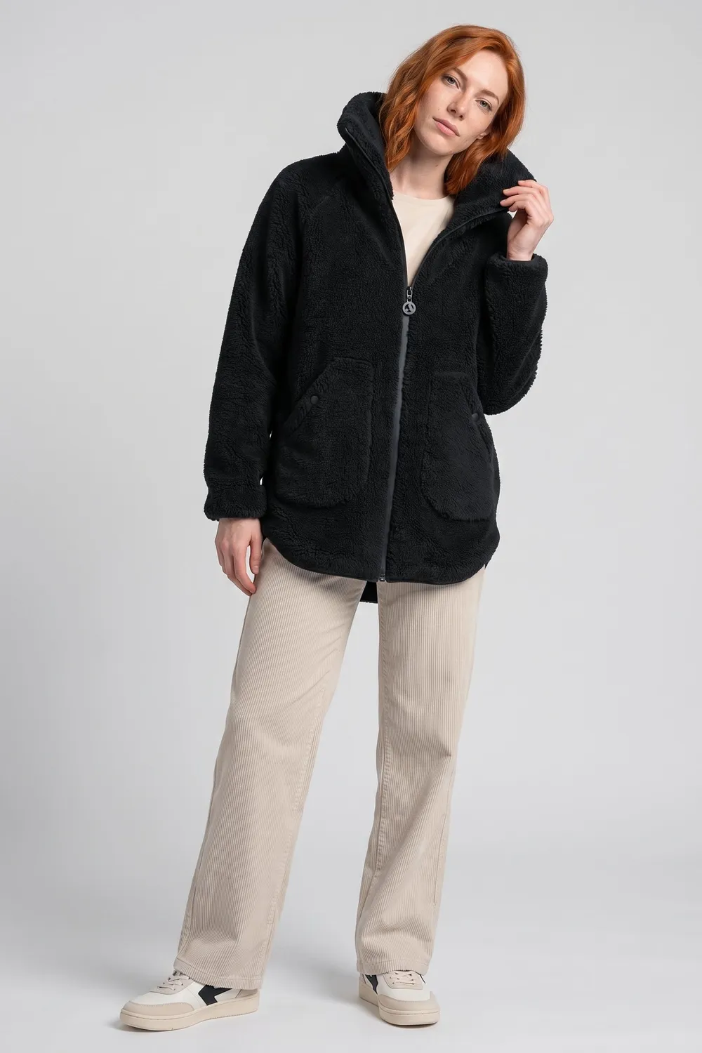 Alife & Kickin SariaAK T Teddyjacke Schwarz Damen