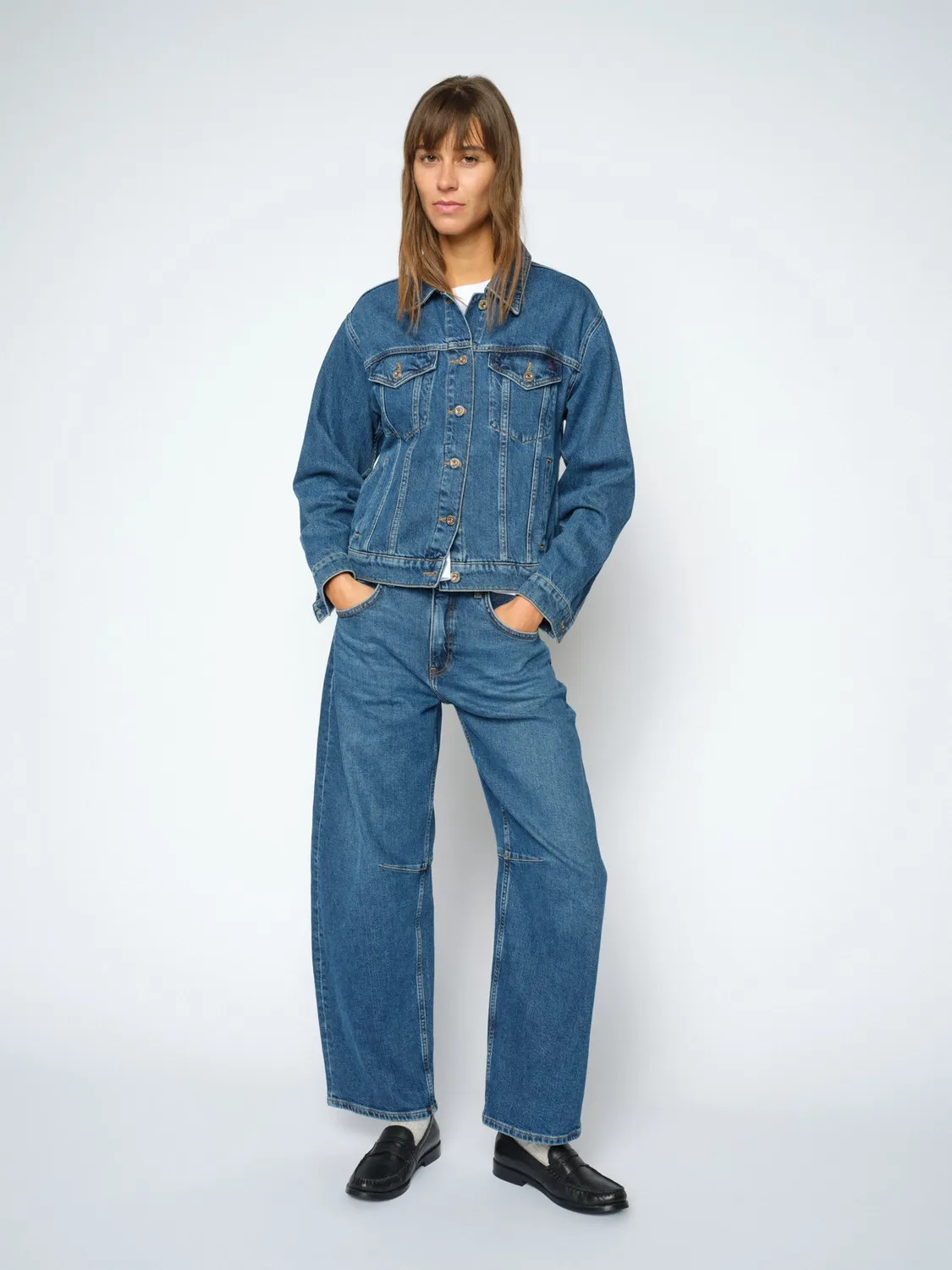 Mos Mosh MMTess Authentic Jeans Blue Barrel High-Waist
