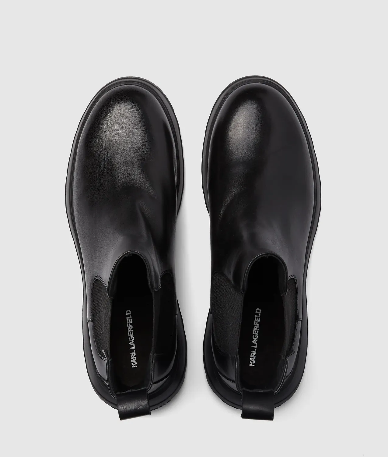 Karl Lagerfeld Binky Ankle Boots Stiefeletten Leder schwarz