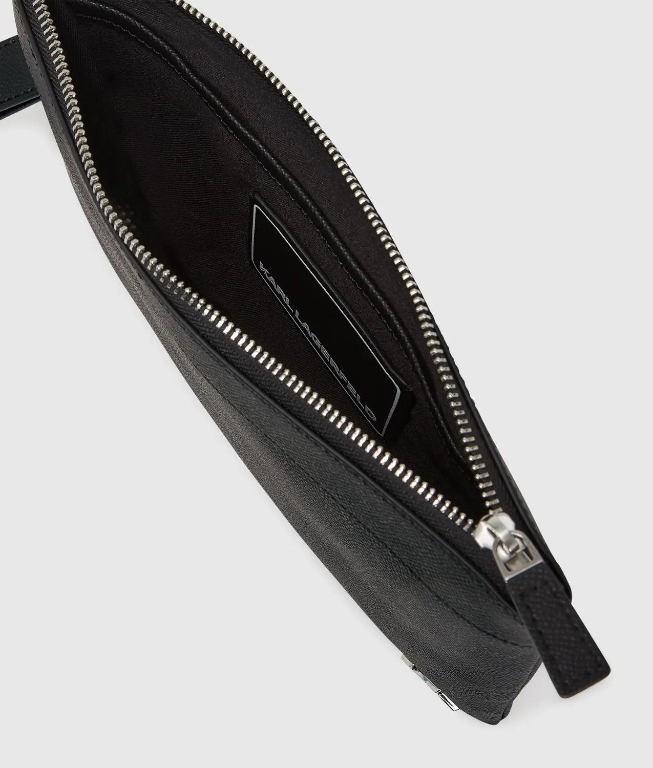 Karl Lagerfeld K/Monogram Leder-Pouch One Size mit Monogramm