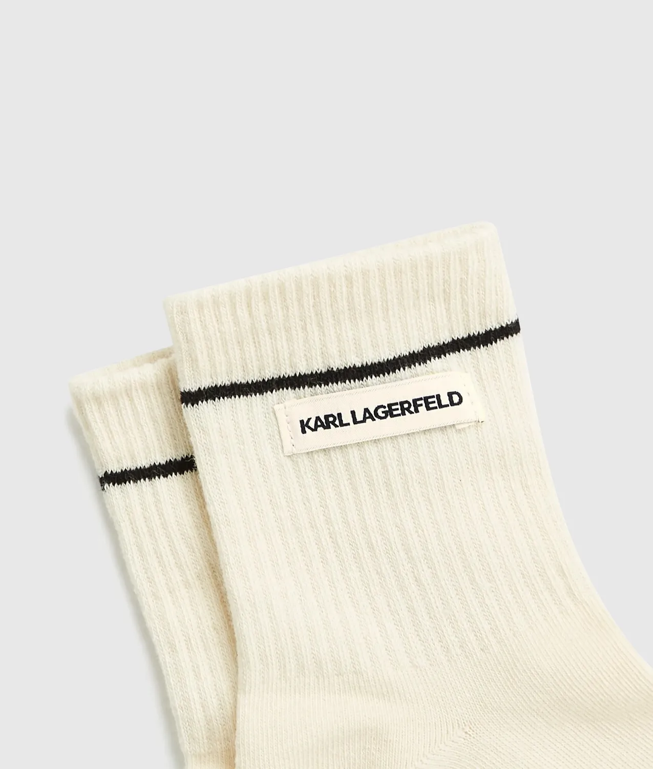 Karl Lagerfeld Logo Socken 2er-Pack Bio-Baumwolle