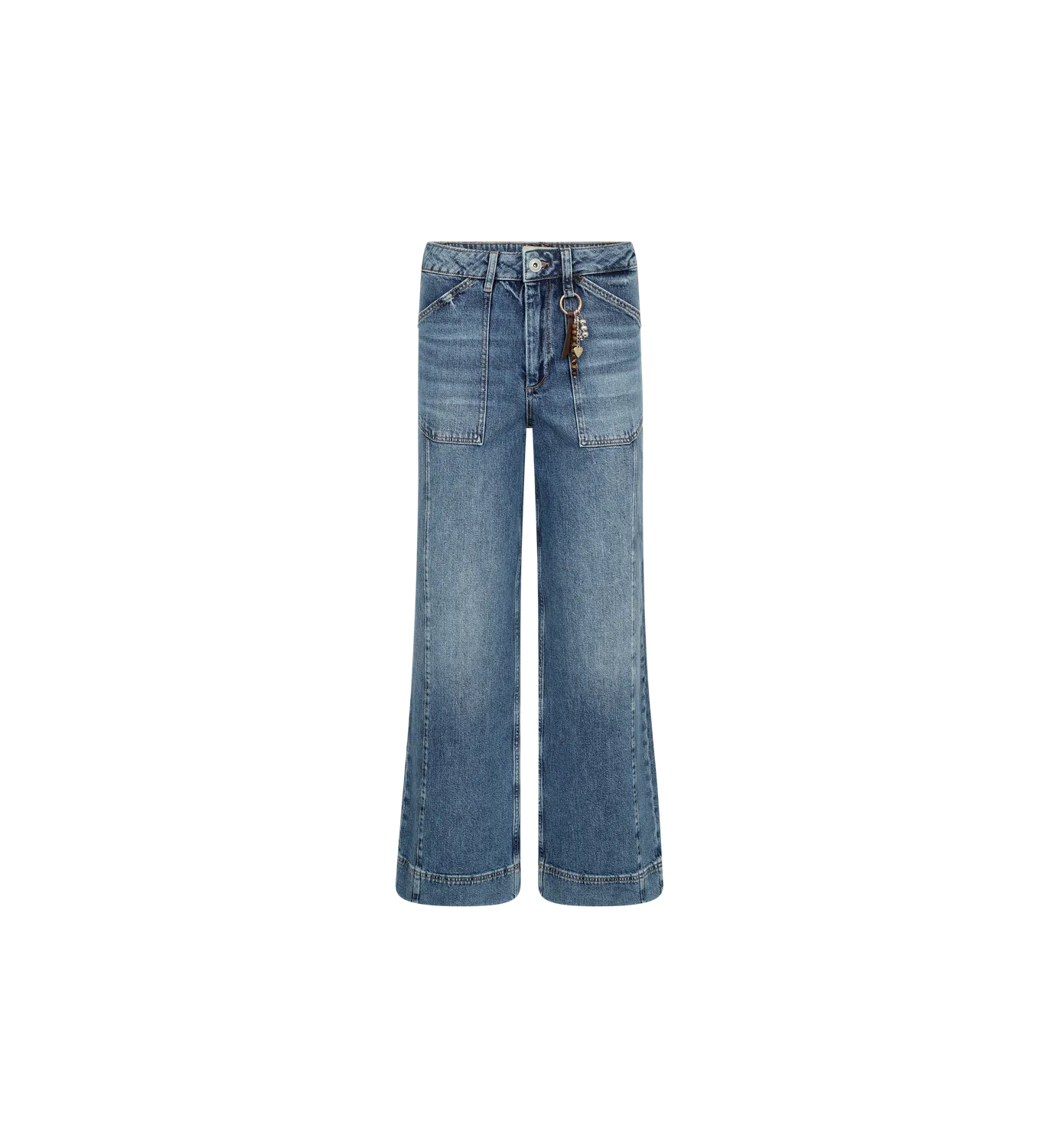 Mos Mosh MMColette Galleon Jeans Wide Leg High Waist blau