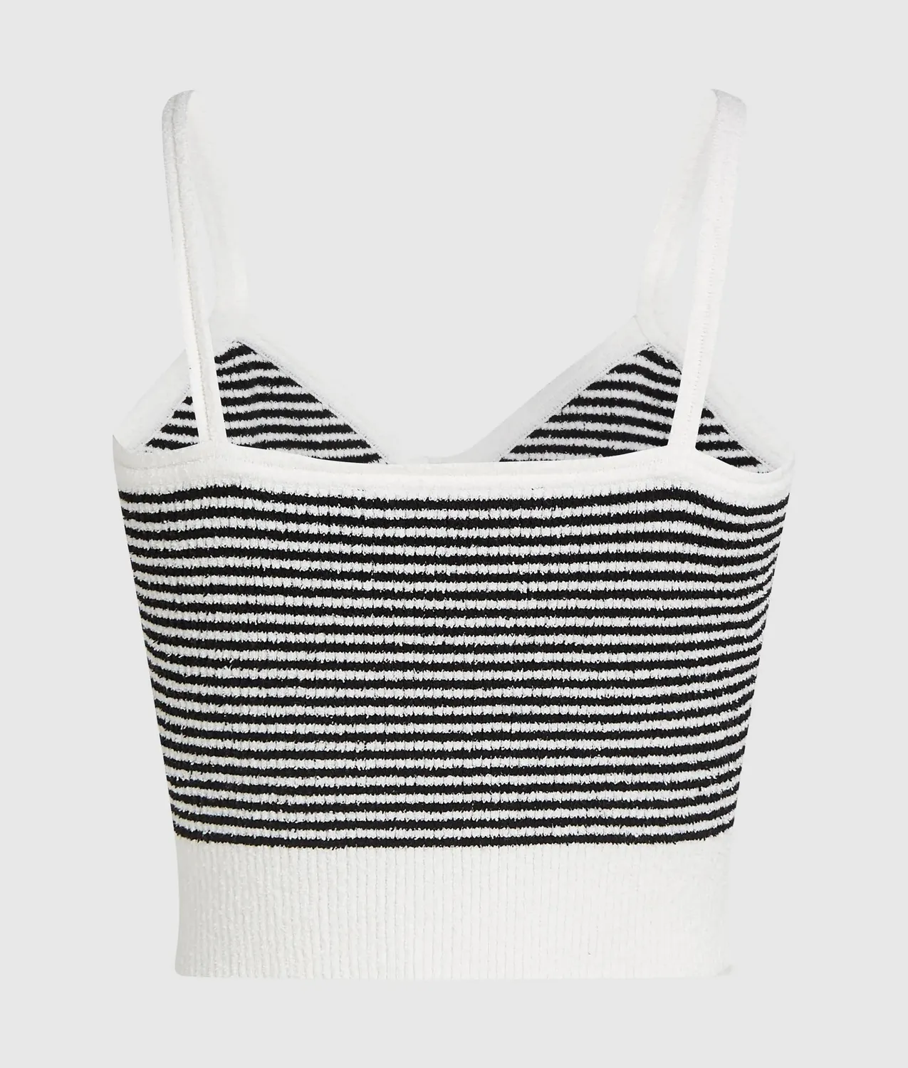 Karl Lagerfeld Ikon Stricktop Streifen Baumwolle Ärmellos