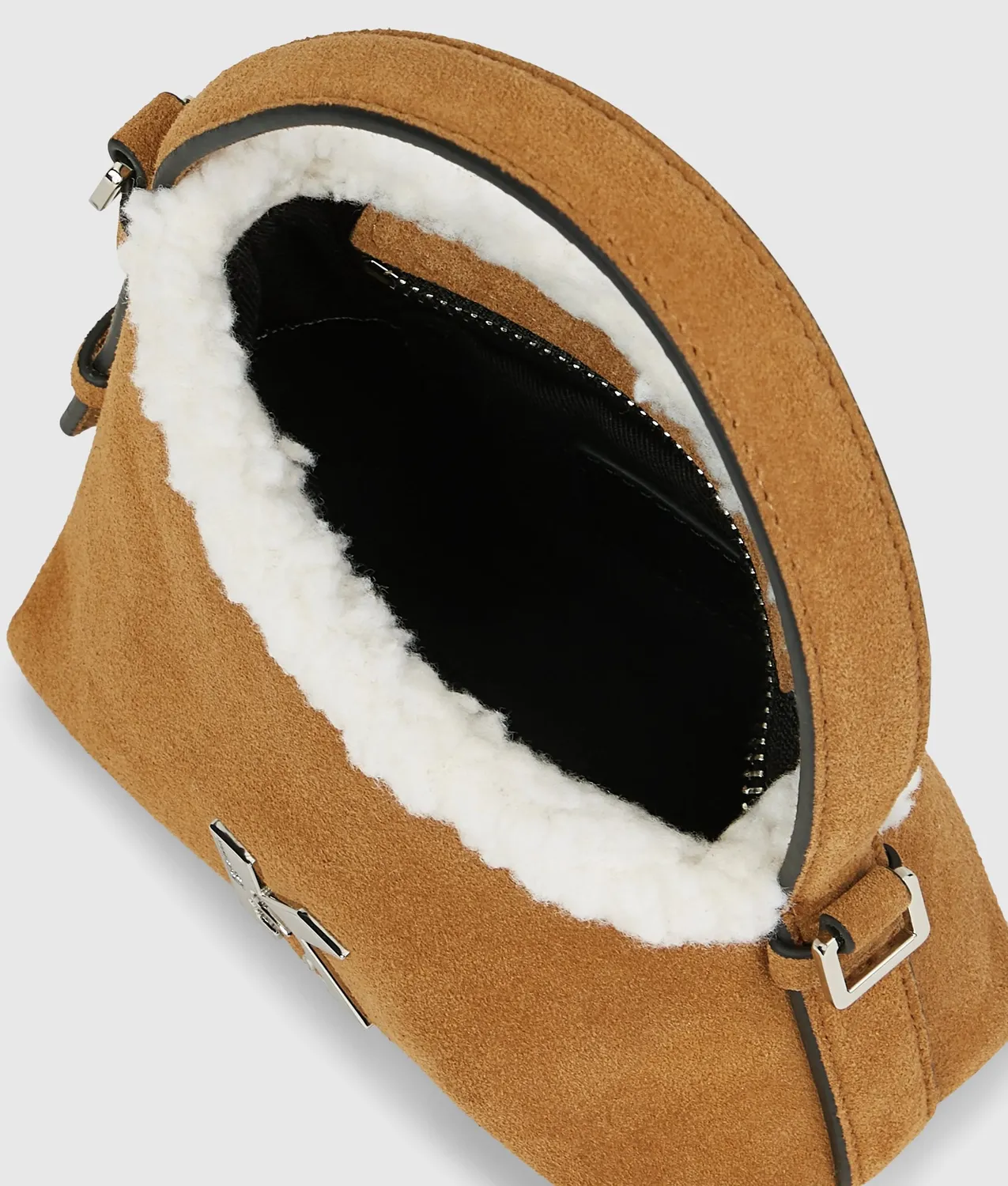 Karl Lagerfeld Jeans Geo Mini Crossbody Wildleder