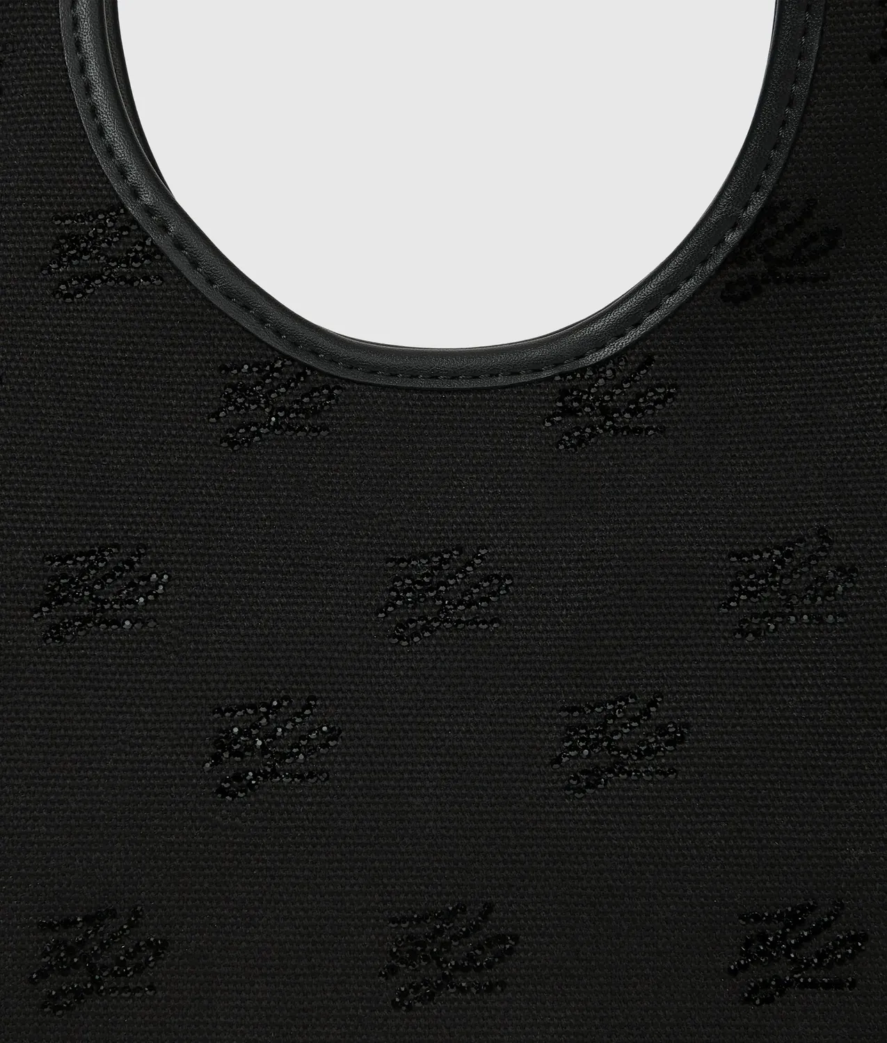 Karl Lagerfeld K/Autograph Rhinestone Tote Strass Klein