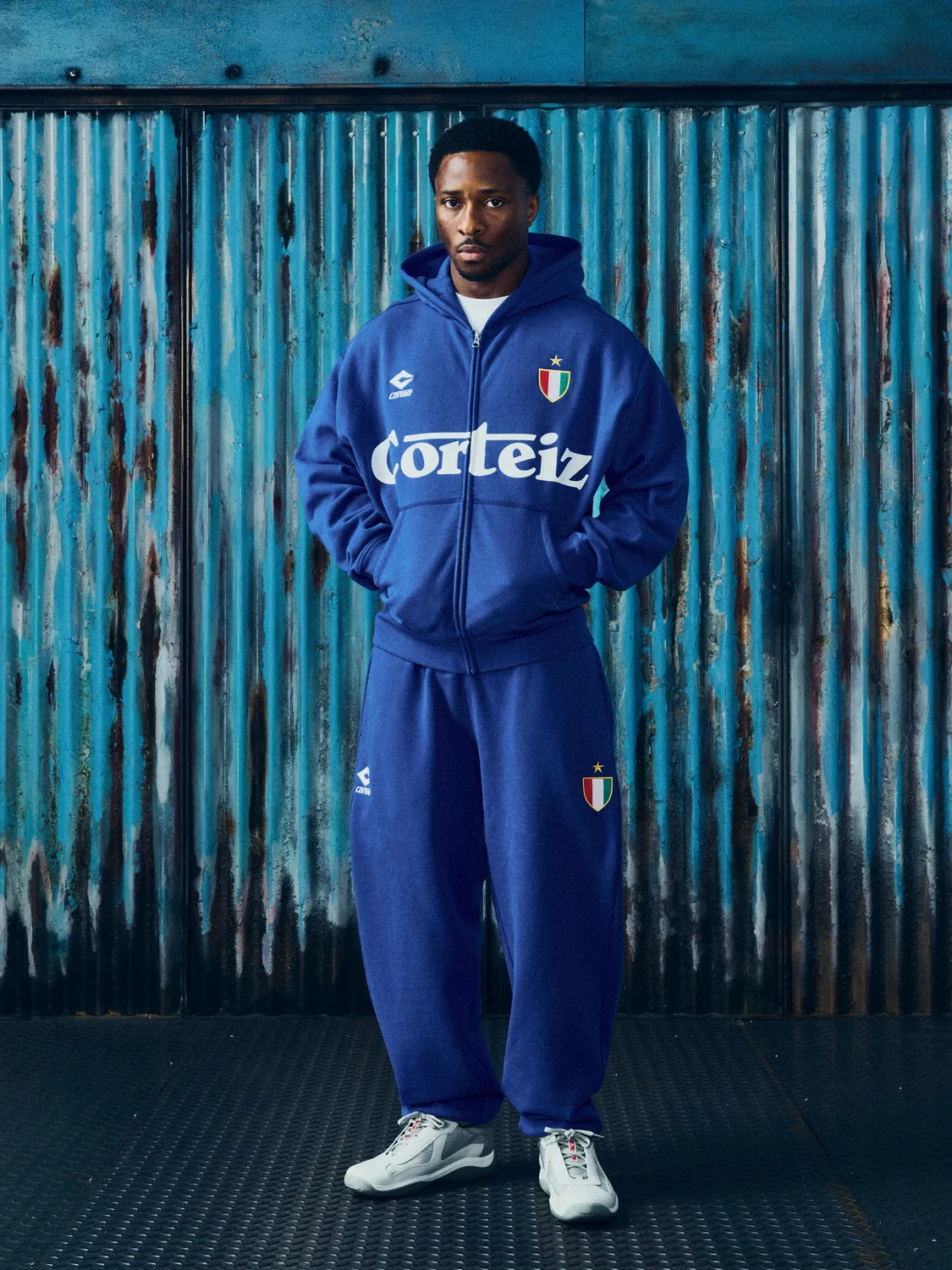 Corteiz Ghini Sweatpant Jogginghose Royal Blue Baumwolle