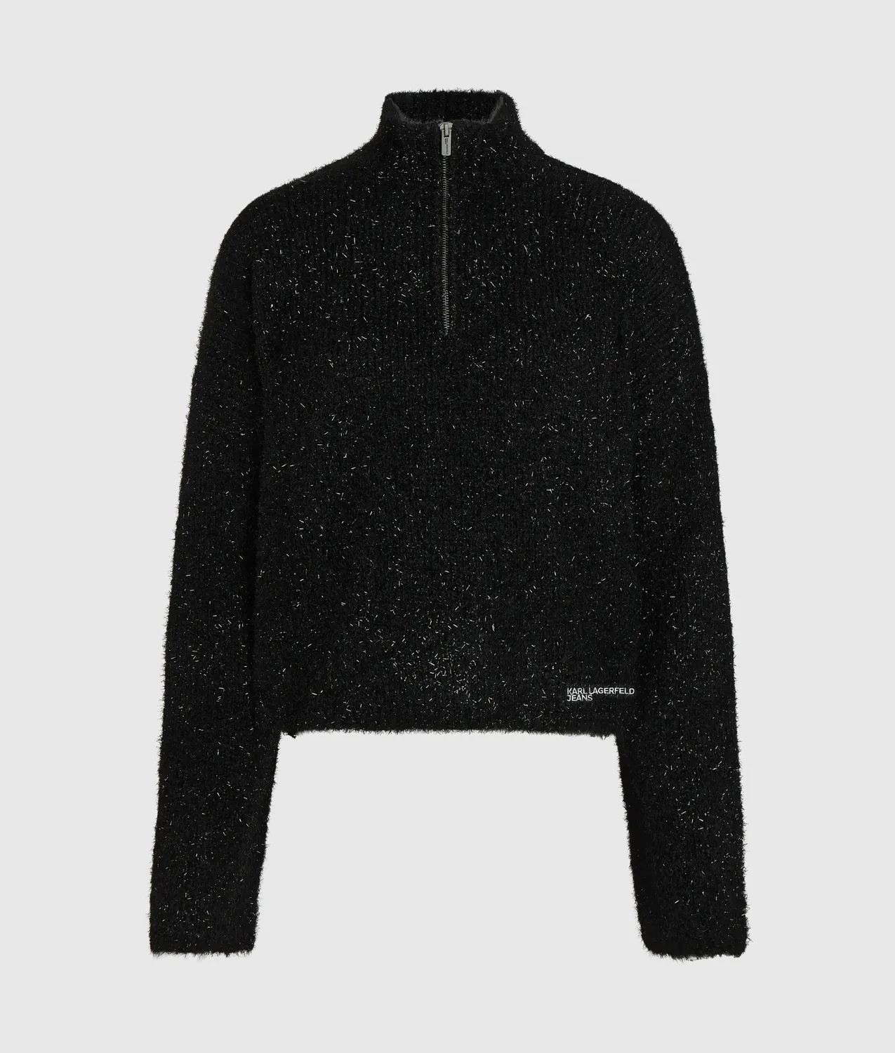 Karl Lagerfeld Fluffy Half-Zip Pullover Kuschel Relaxed