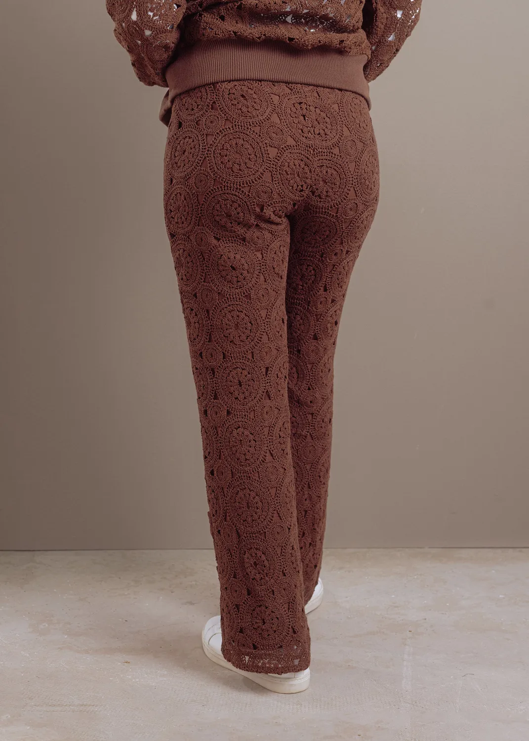 Senatex Häkelhose Bark Baumwolle Boho weit