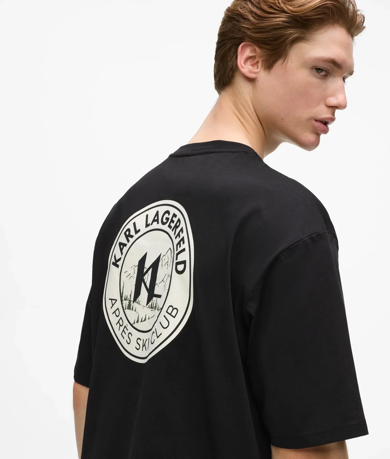 Karl Lagerfeld Après Ski Club T-Shirt oversized Baumwolle
