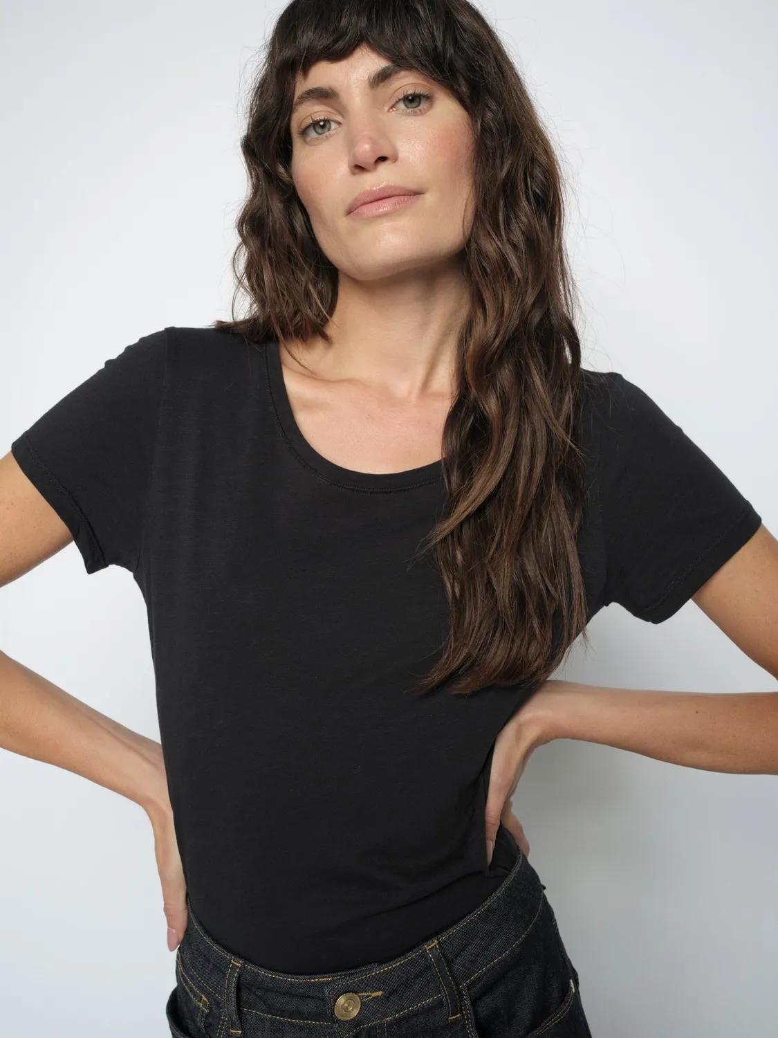 Mos Mosh MMArden Organic O-Neck Tee T-Shirt Weiß
