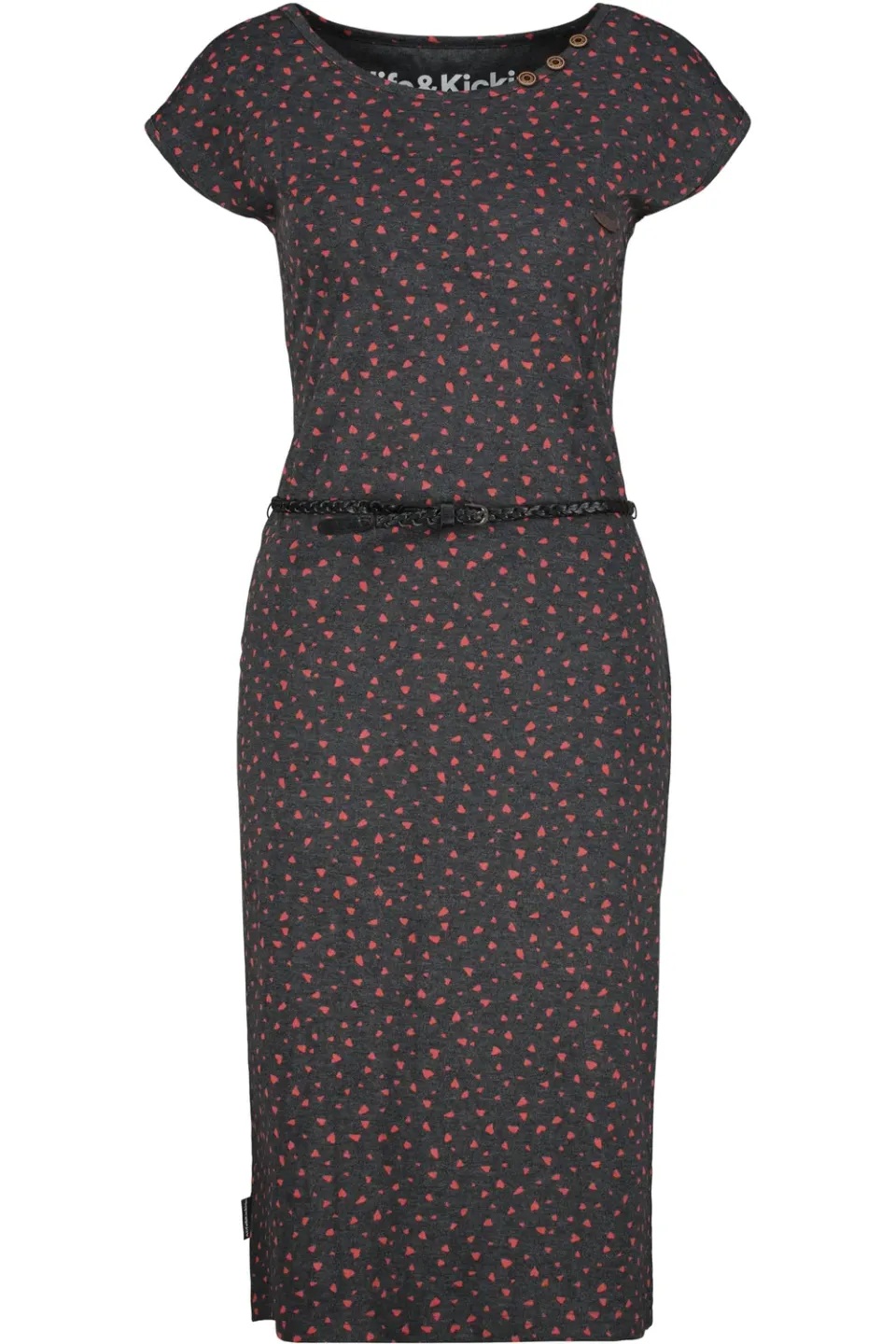Alife & Kickin MelliAK Dress Schwarz Damen Alloverprint