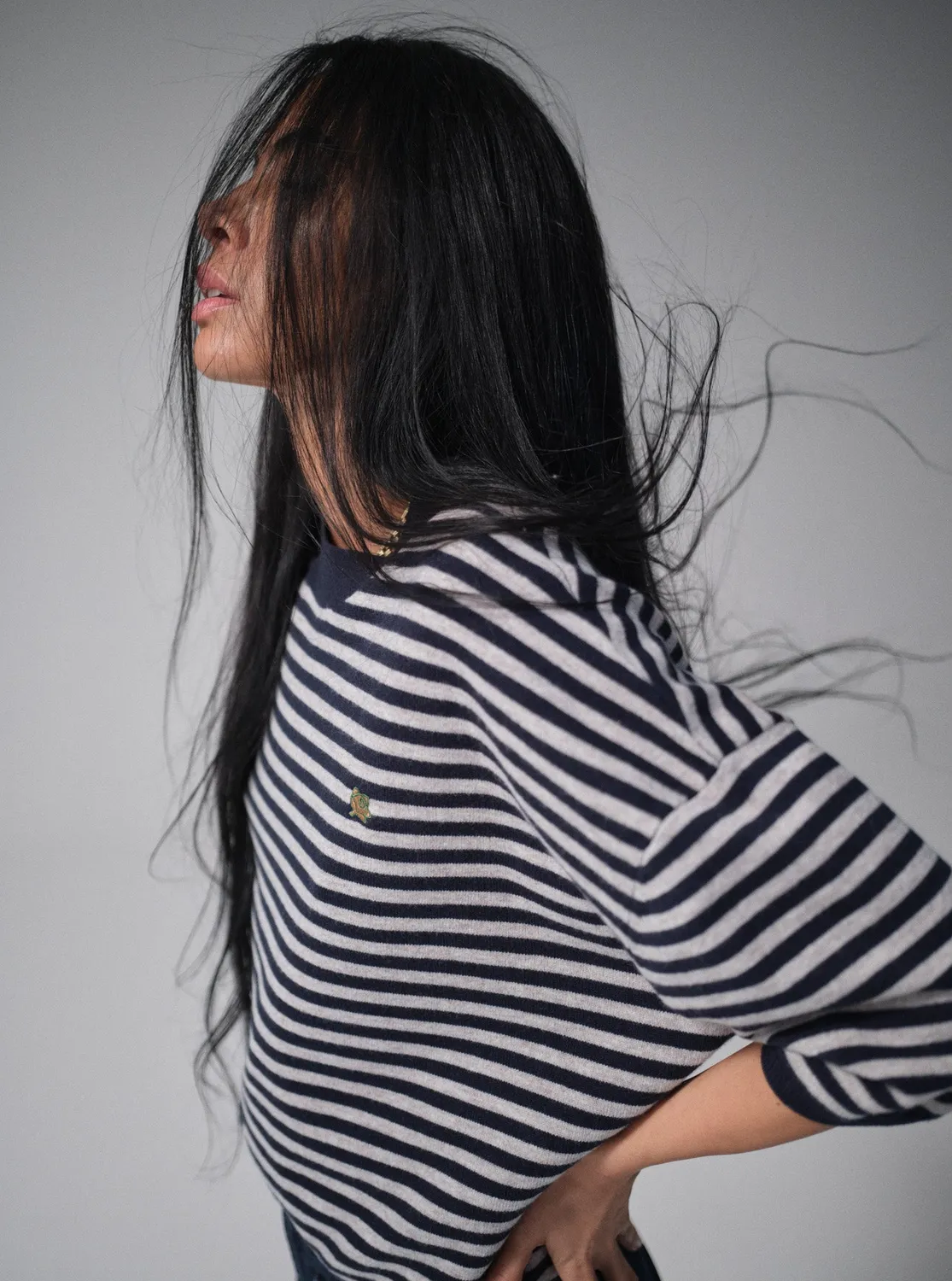Mos Mosh MMHPoetic Stripe Strickpullover Streifen Wolle