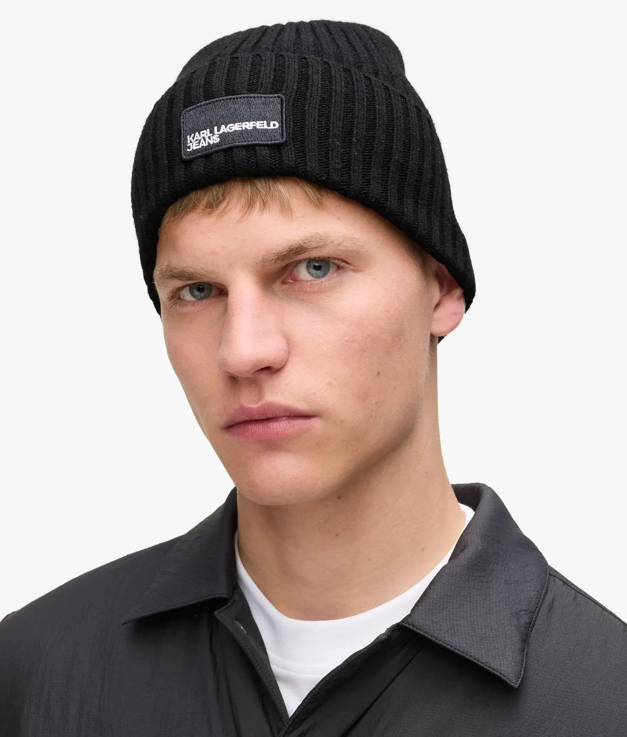 Karl Lagerfeld KL Jeans Patch-Beanie One Size Strick