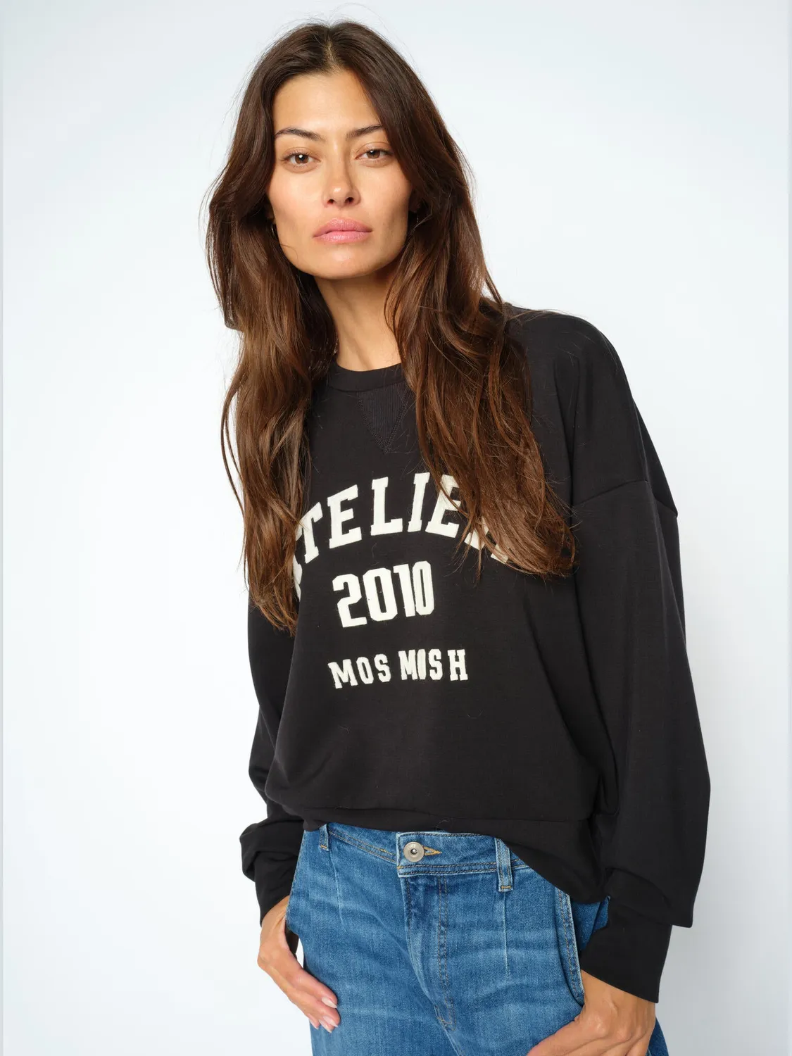 Mos Mosh MMNima Sweatshirt Port Royale Oversize