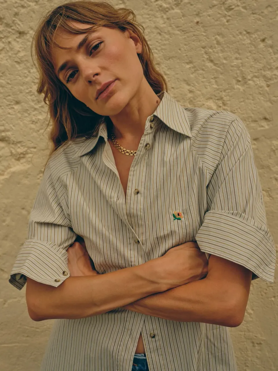 Mos Mosh MMHMaster Stripe Shirt Hemd Misty Blue Baumwolle