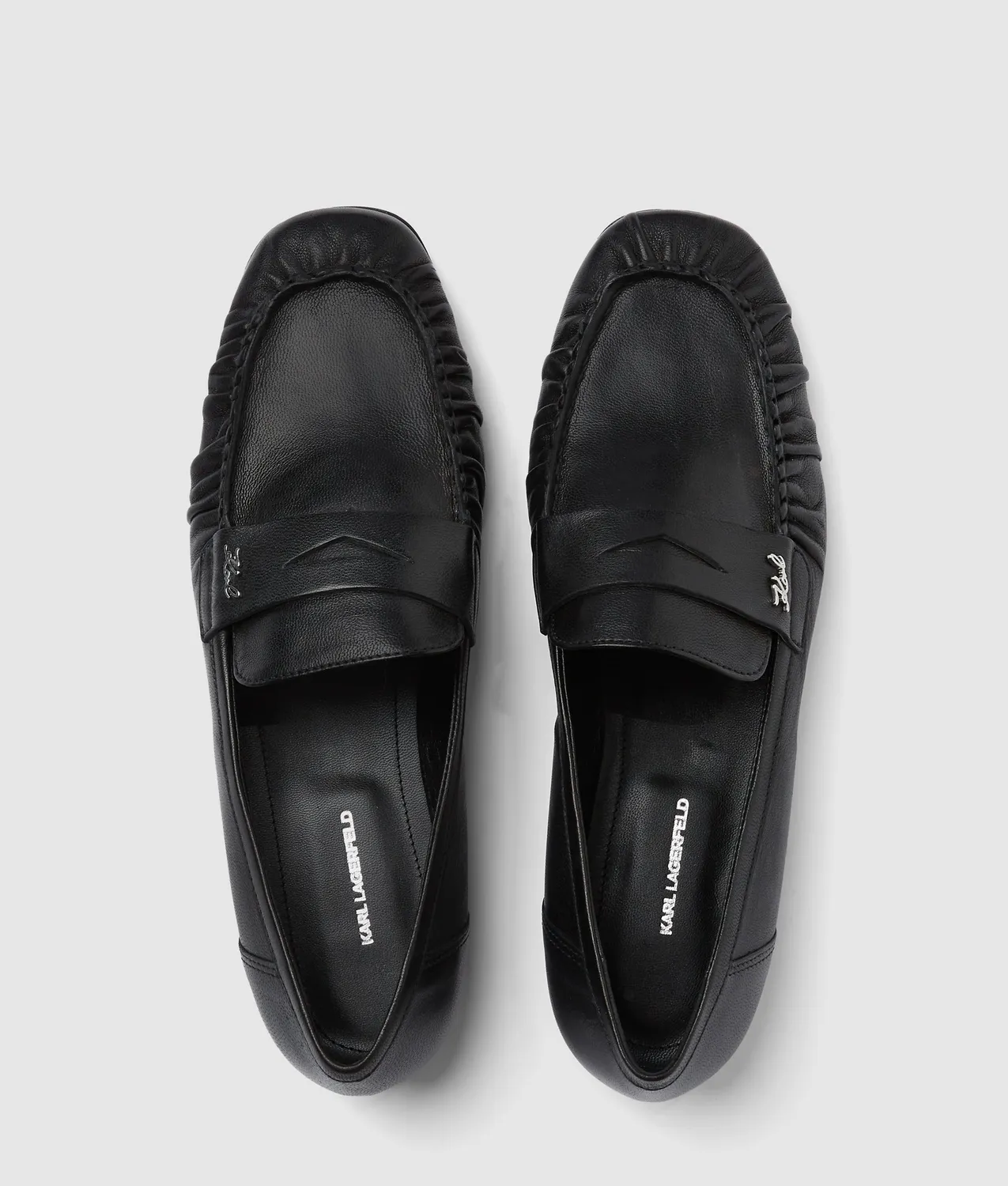 Karl Lagerfeld Eleia Loafer Leder Slip-on mit Signatur