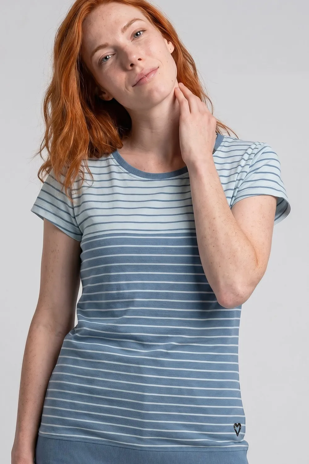 Alife & Kickin CosmaAK B T-Shirt Blau Damen