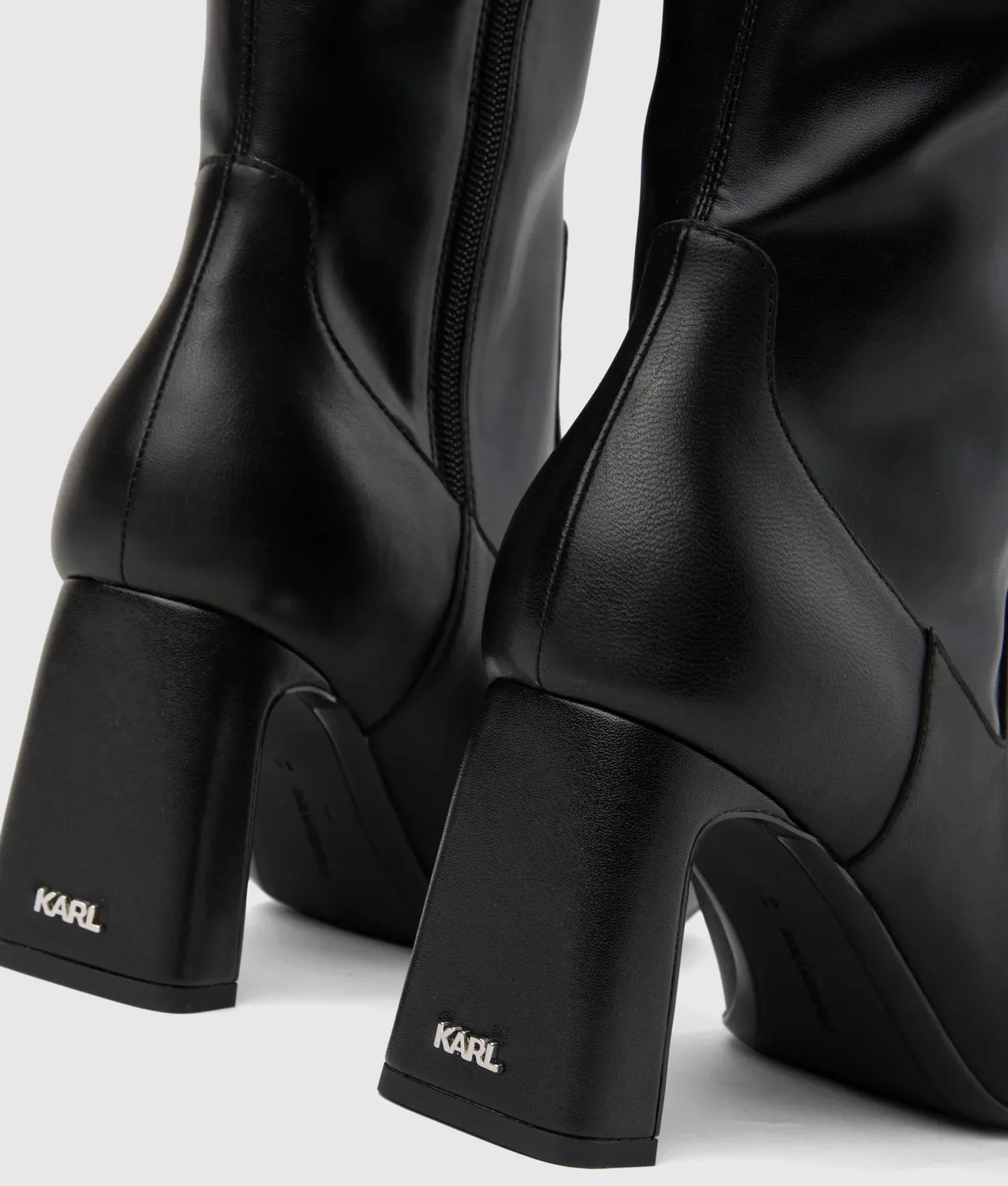 Karl Lagerfeld Kati Kniehohe Stiefel Leder Schnalle