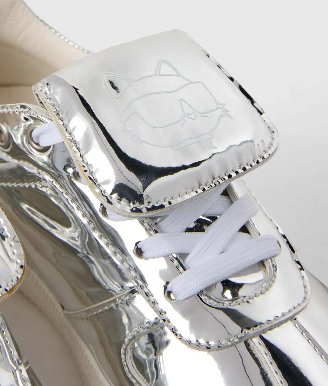 Karl Lagerfeld Choupette Sneaker Mädchen Silber Mirror