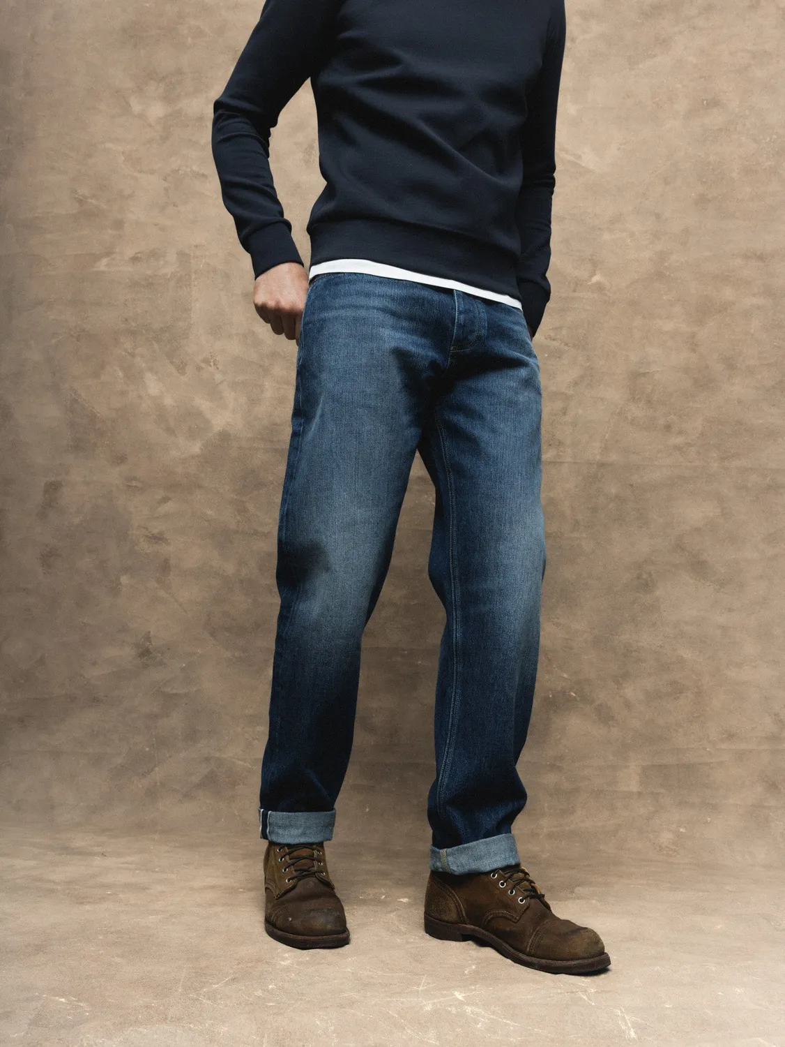 Mos Mosh Andrew Milano Selvedge Jeans Blue Denim