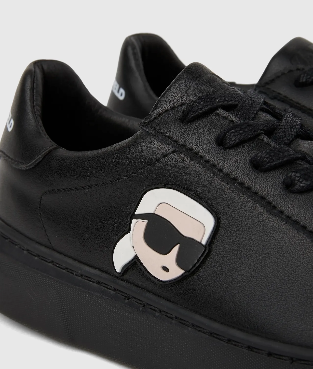 Karl Lagerfeld Ikon Sneaker Jungen Leder schwarz