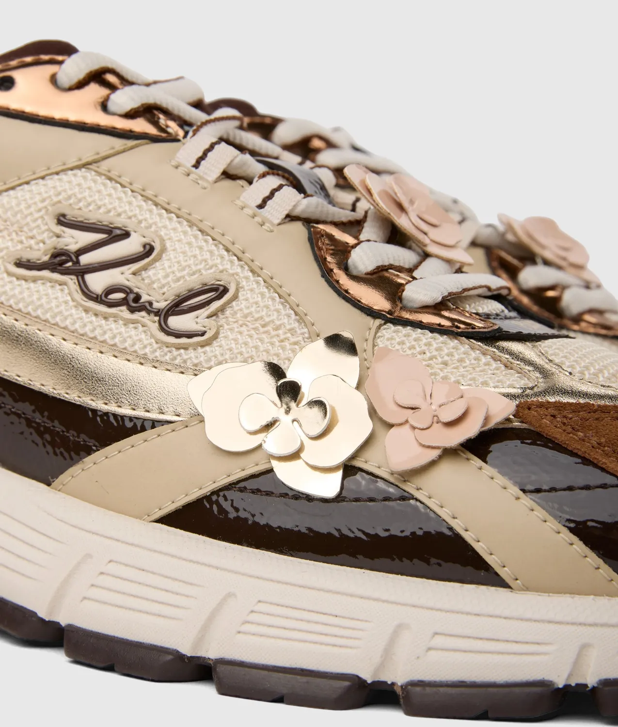 Karl Lagerfeld Eyewear Orion Flora Trim Sneaker Leder