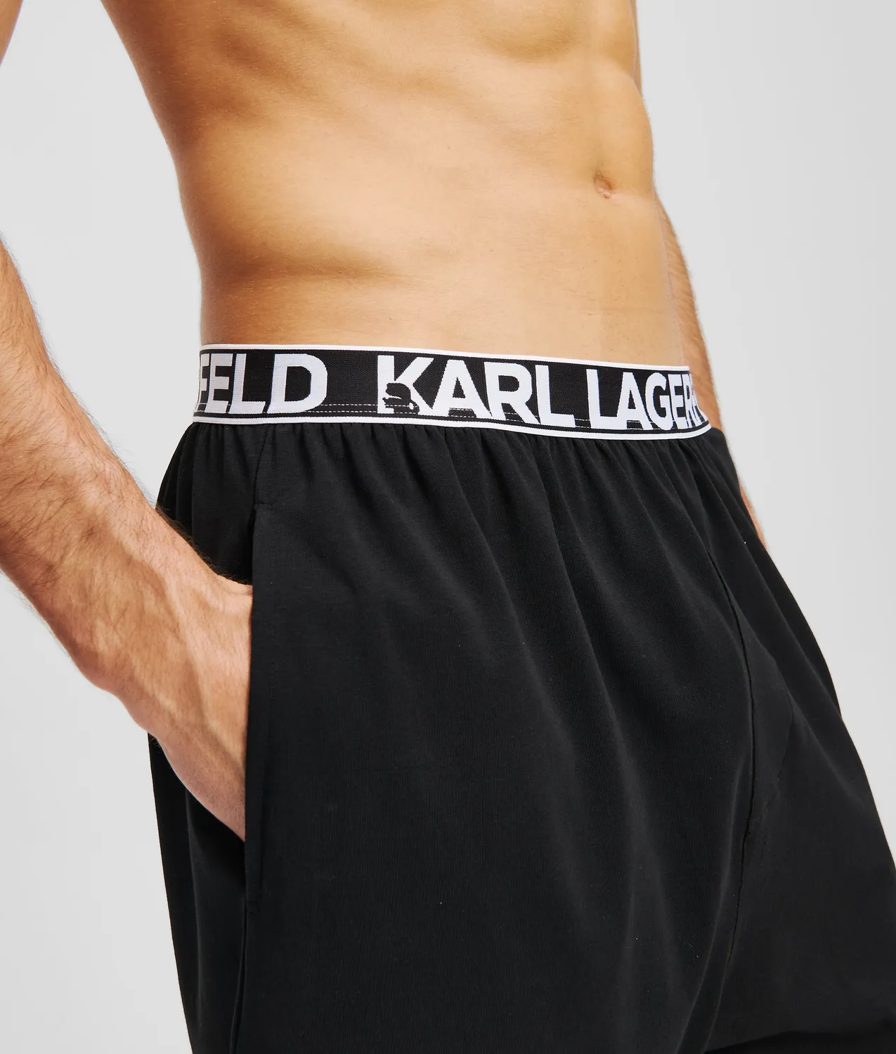 Karl Lagerfeld Logo Pyjama Shorts Schlafshorts
