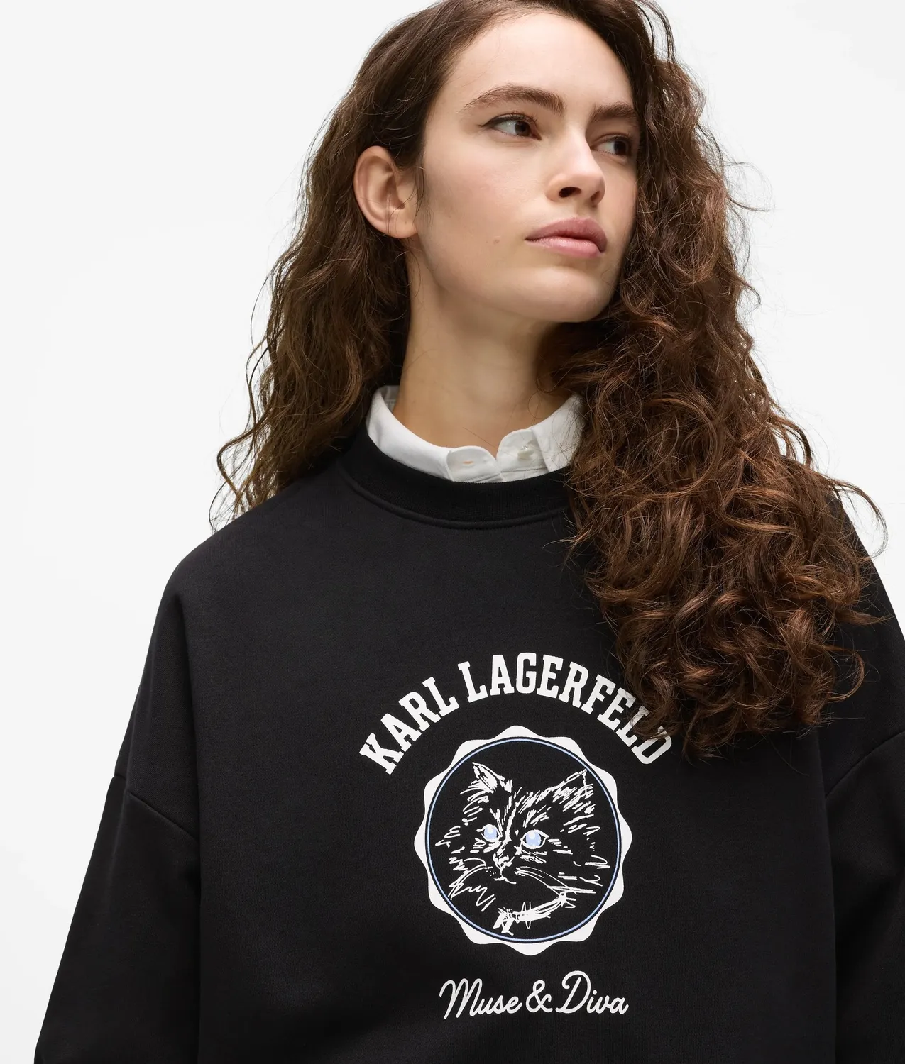 Karl Lagerfeld Ikon Choupette Sweatshirt XS-XXL weiß