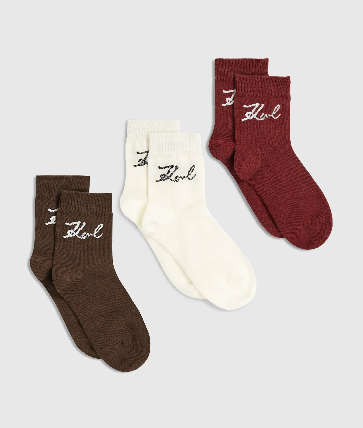 Karl Lagerfeld Signature Socken 3er-Pack Gr. 5-8 Stick