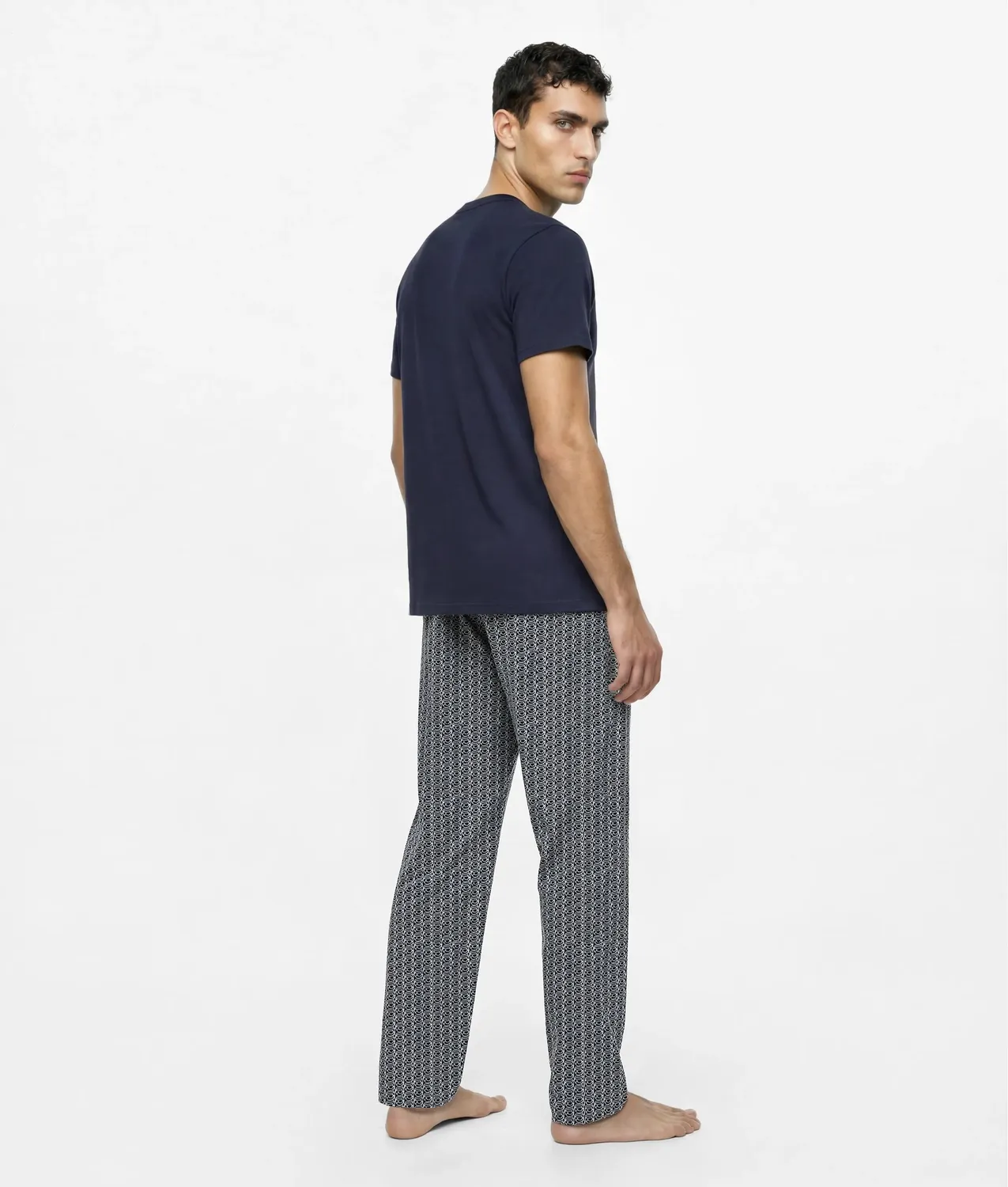 Karl Lagerfeld Ikon Pyjama-Set lang Bio-Baumwolle