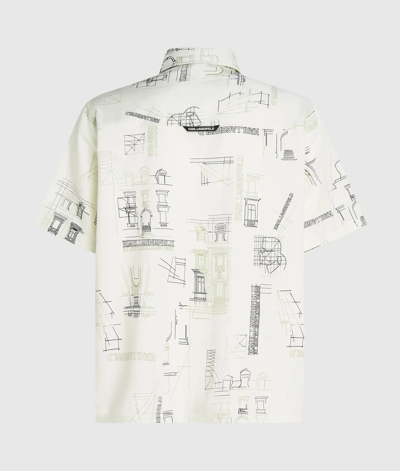 Karl Lagerfeld Maison de Karl Kurzarm Hemd Allover-Print