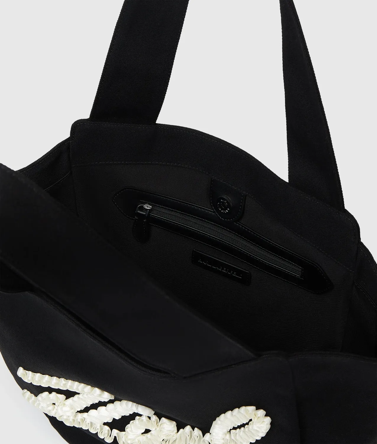 Karl Lagerfeld K/Signature Shopper Ruffle Baumwolle