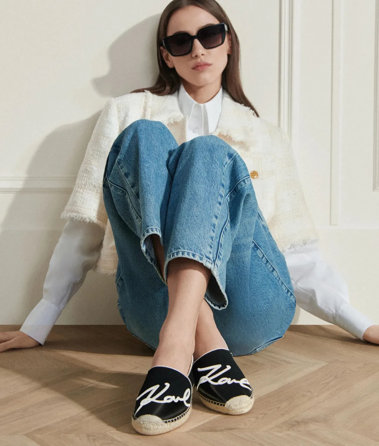 Karl Lagerfeld Kamini Espadrilles Slipper Canvas